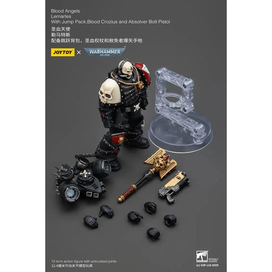 JOYTOY - Blood Angels Lemartes With Jump Pack,Blood Crozius and Absolver Bolt Pistol (PRE-ORDER RELEASES JAN)