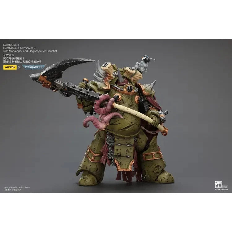 JOYTOY - Death Guard Deathshroud Terminator 2 with Manreaper and Plaguespurter Gauntlet (PRE-ORDER RELEASES FEB)