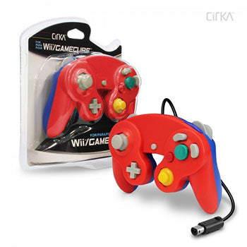 CirKA GameCube/Wii Wired Controller (RED/BLUE)