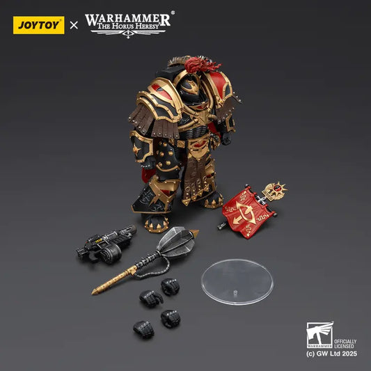 JOYTOY - Sons of Horus Legion Cataphractii Praetor with Combi-Melta and Power Maul (PRE-ORDER RELEASES MARCH)