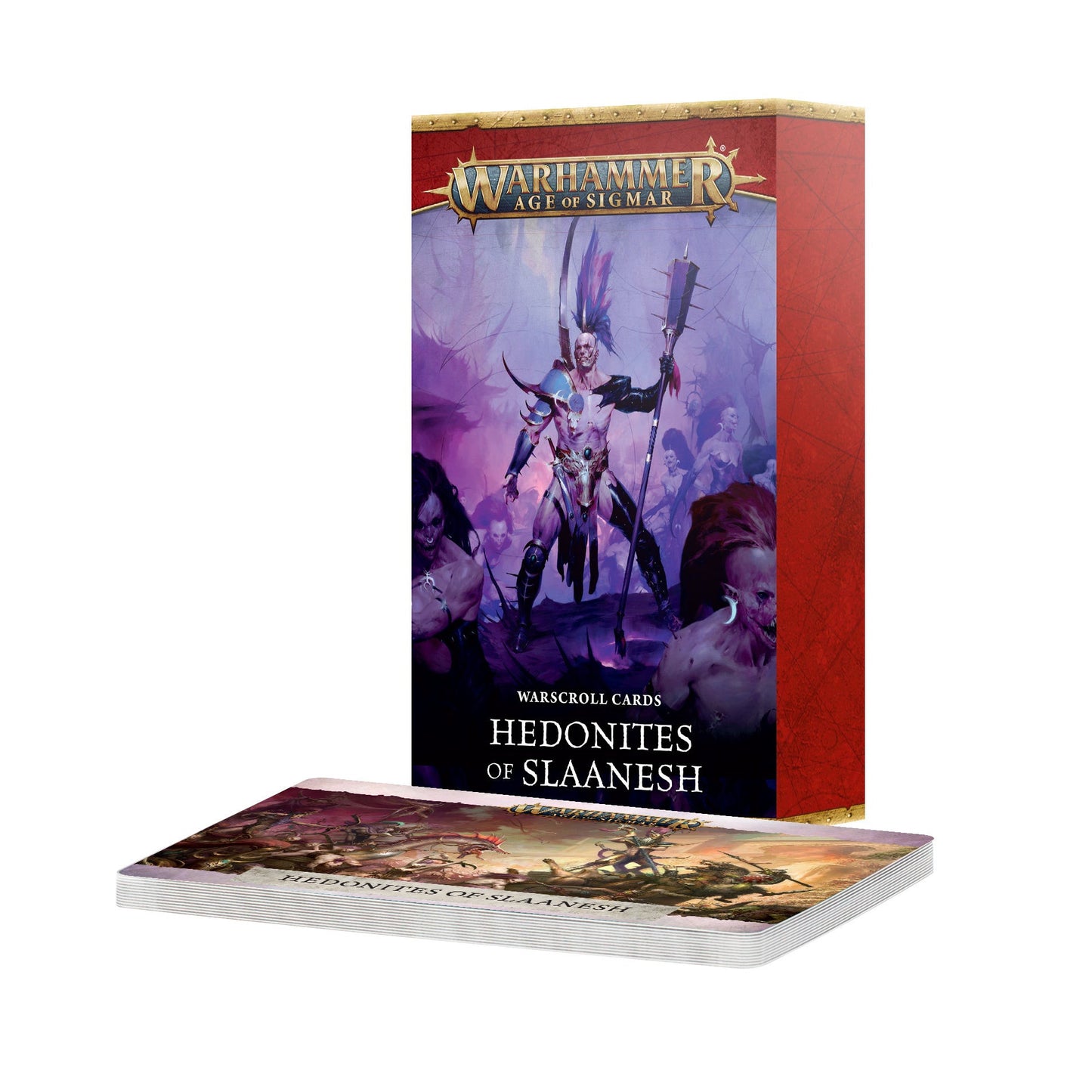 Warhammer Age of Sigmar - Warscroll Cards: Hedonites of Slaanesh (ENG) (PRE-ORDER RELEASES JULY 4TH)