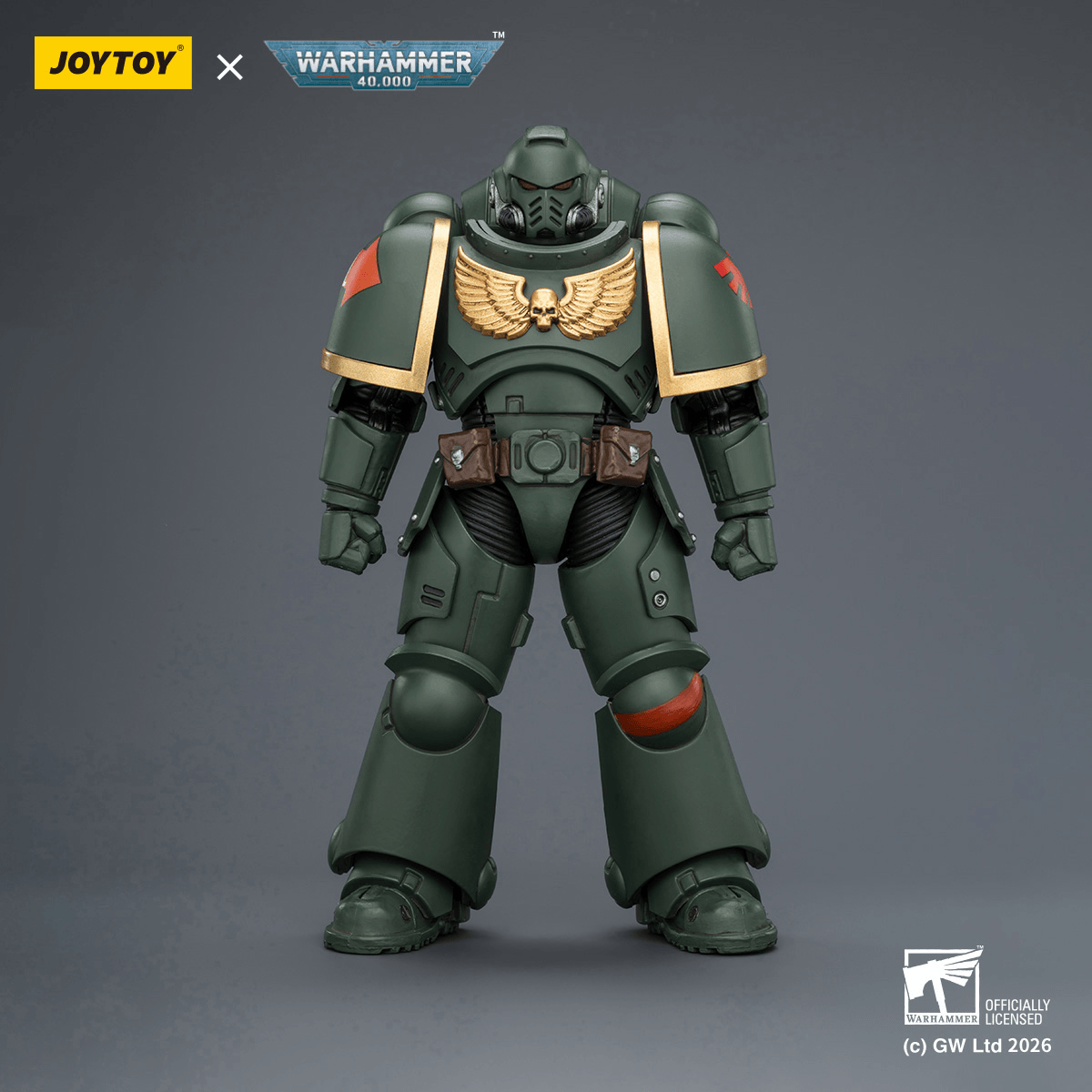 JOYTOY - Dark Angels Intercessor with Bolt Rifle, Bolt Pistol and Chainsword