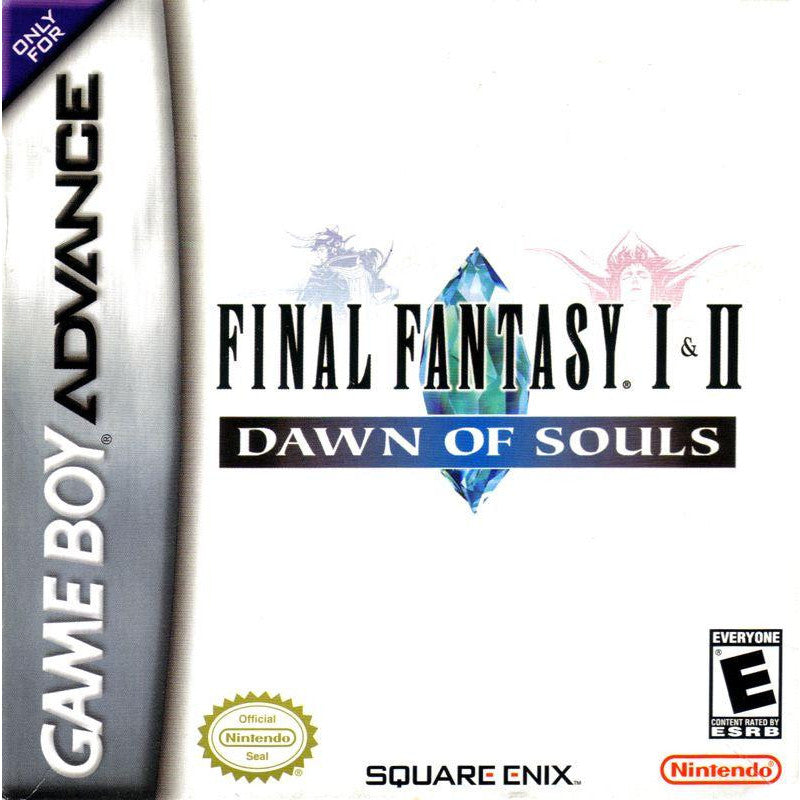 Game Boy Advance cartridge for 'Final Fantasy I & II: Dawn of Souls' by Square Enix.