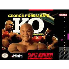 Boxing game cover featuring George Foreman for Super Nintendo
