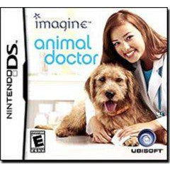 Nintendo DS game case titled 'Imagine: Animal Doctor' featuring a woman and dog.