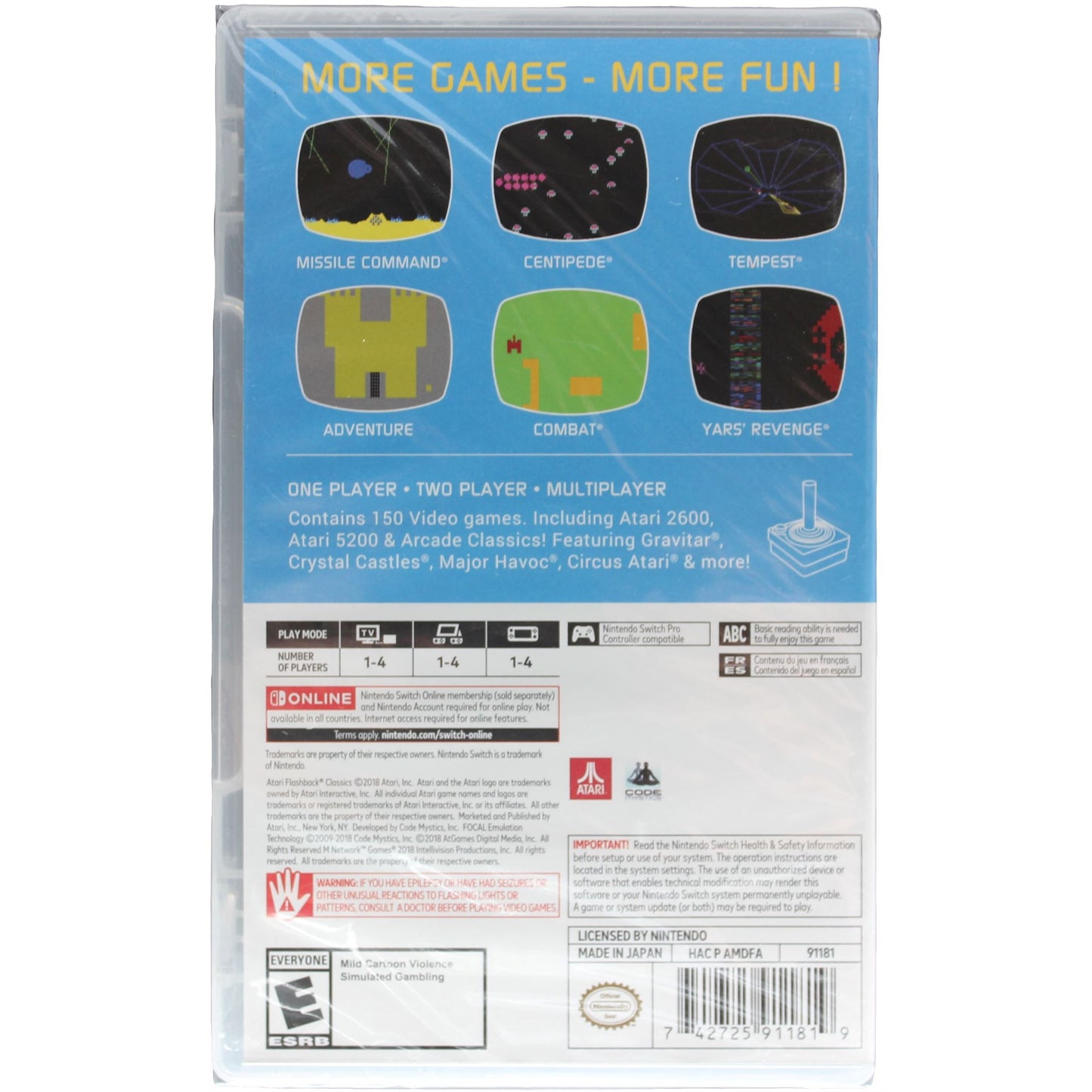 Atari Flashback Classics - Sealed (Switch)