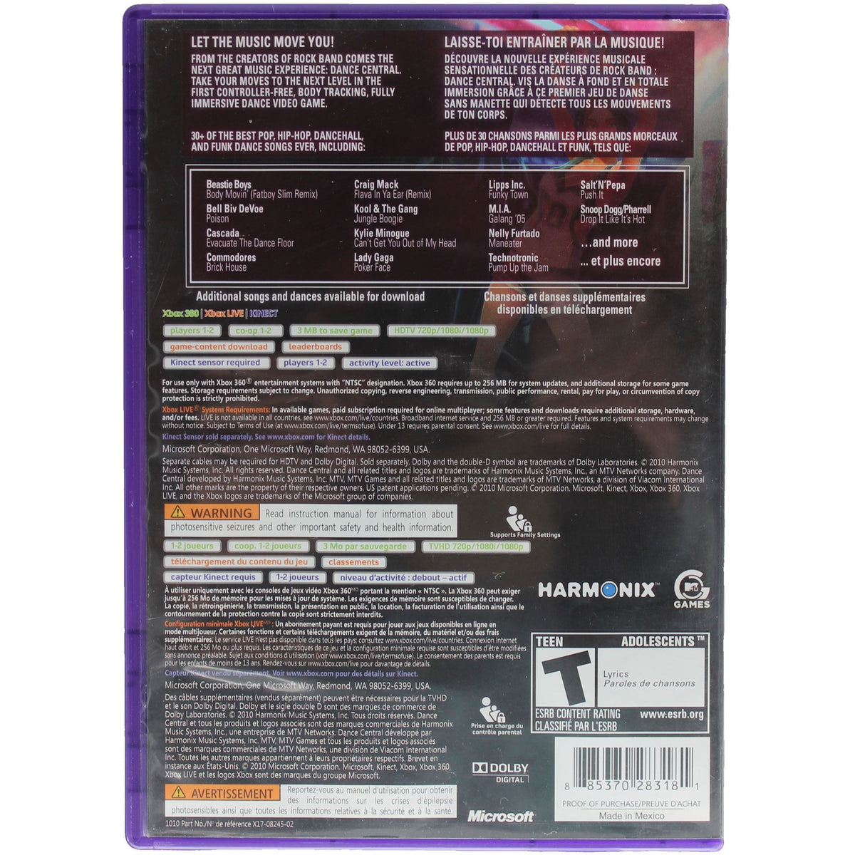 Dance Central (Xbox360 - Kinect)