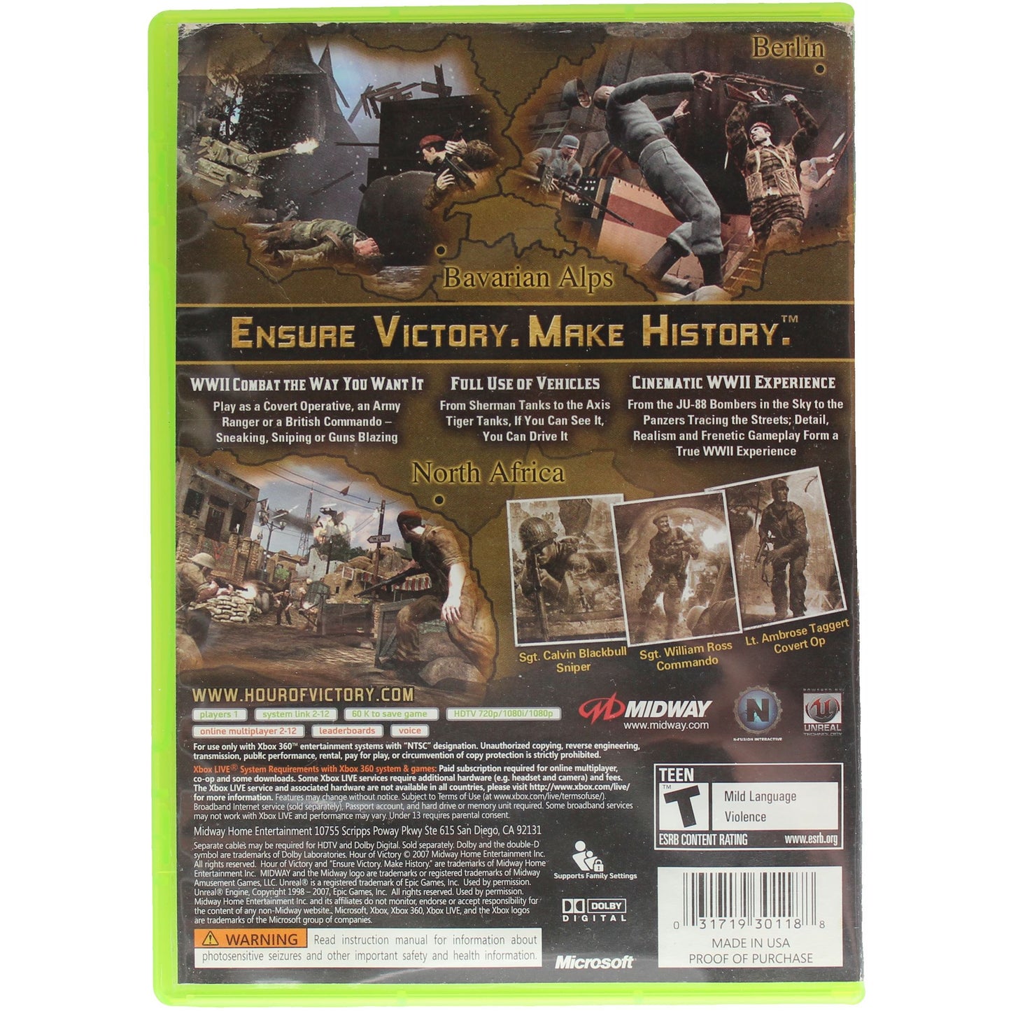 Hour Of Victory (Xbox 360)