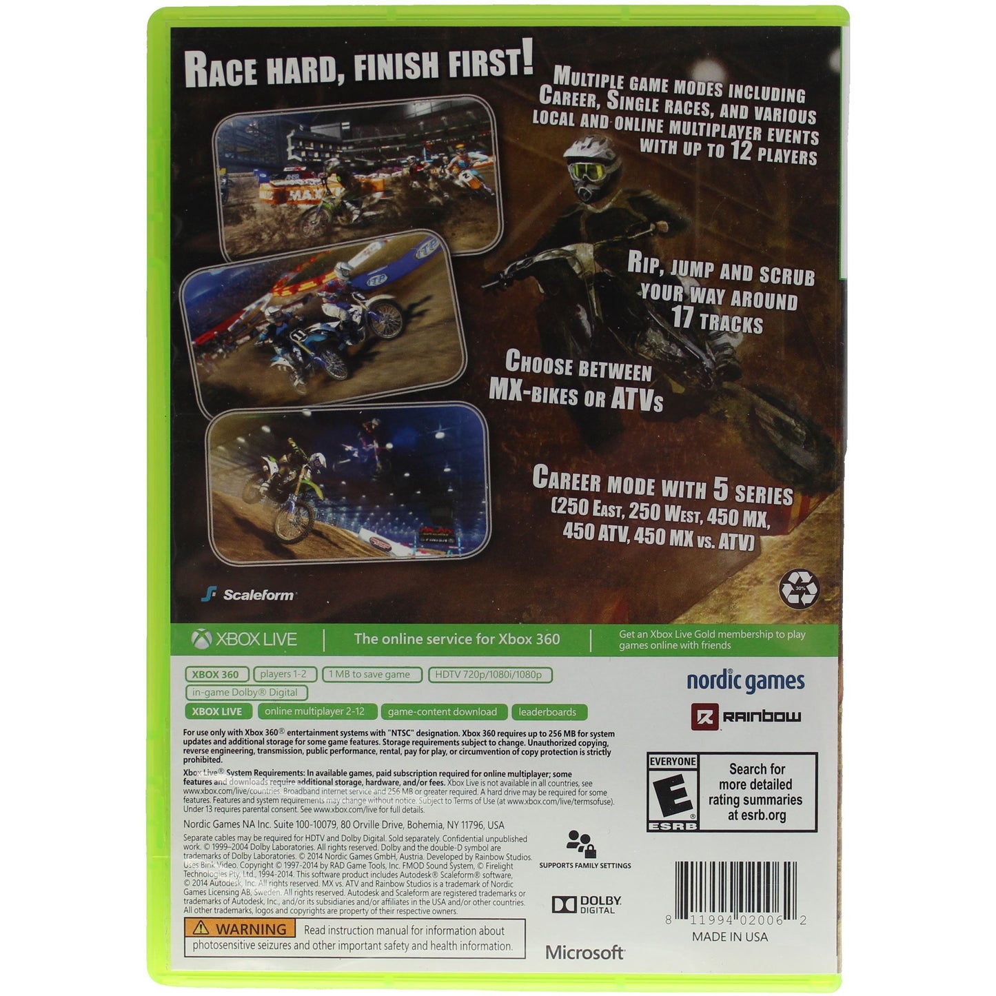 MX Vs. ATV: Supercross (Xbox360)