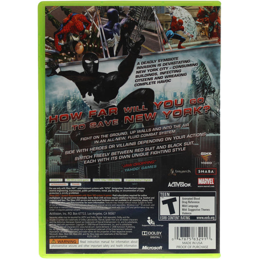 Spider-Man: Web Of Shadows (Xbox 360)