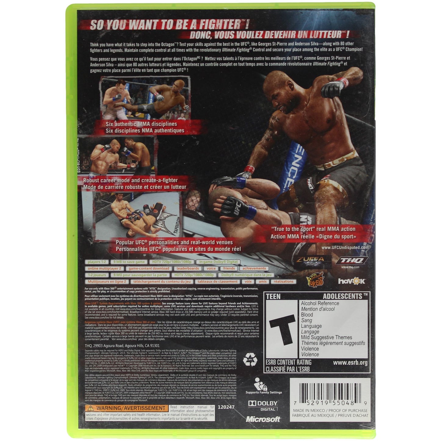 UFC Undisputed 2009 (Xbox 360)