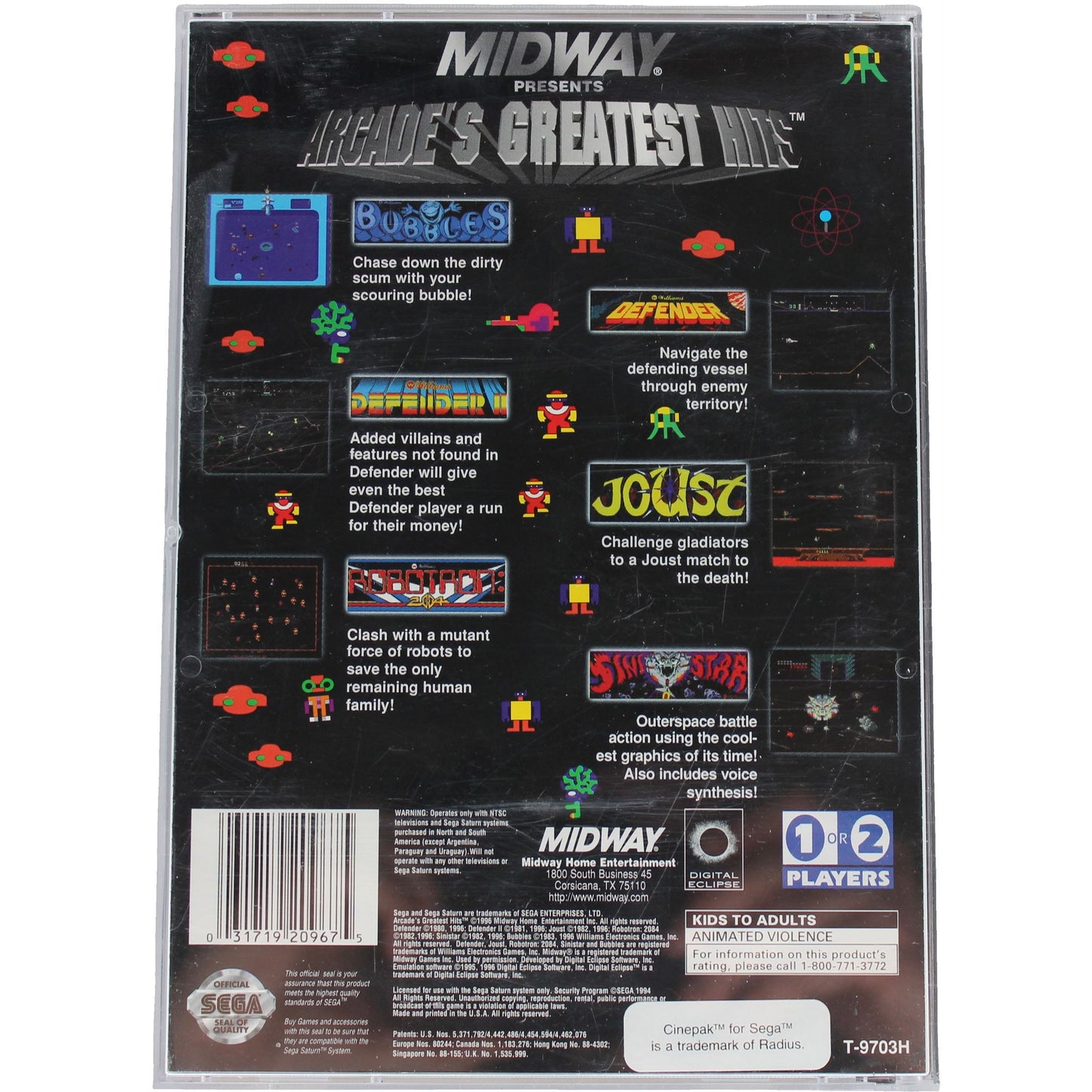 Arcade's Greatest Hits (Saturn)