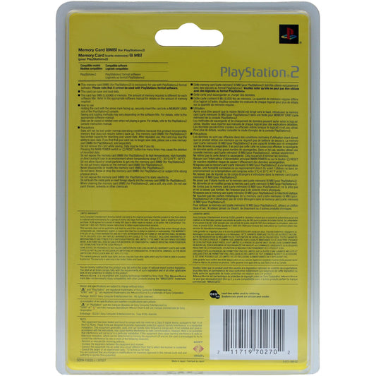 Sony PlayStation 2 (PS2) 8MB Memory Card (OEM) - Sealed