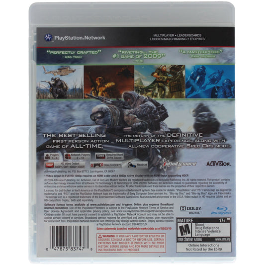 Call Of Duty: Modern Warfare 2 (PS3)