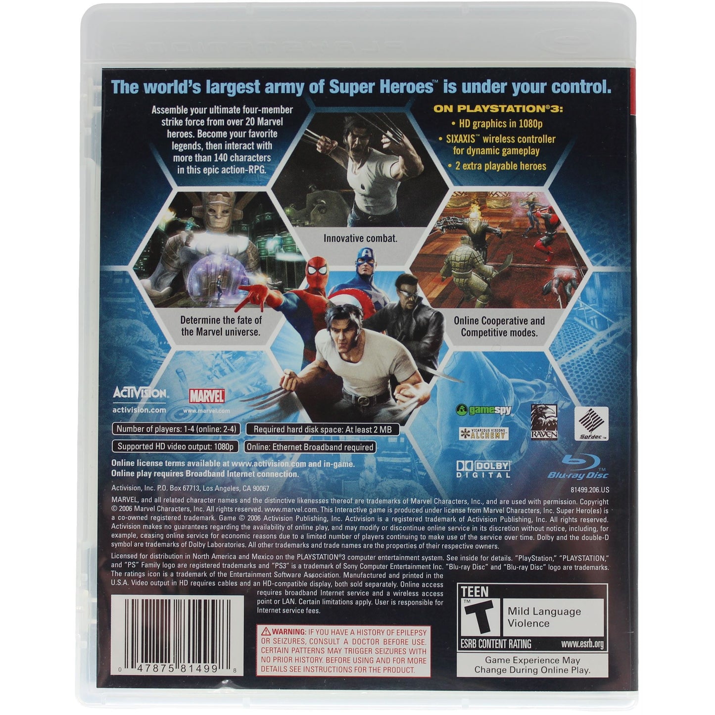 Marvel: Ultimate Alliance (PS3)