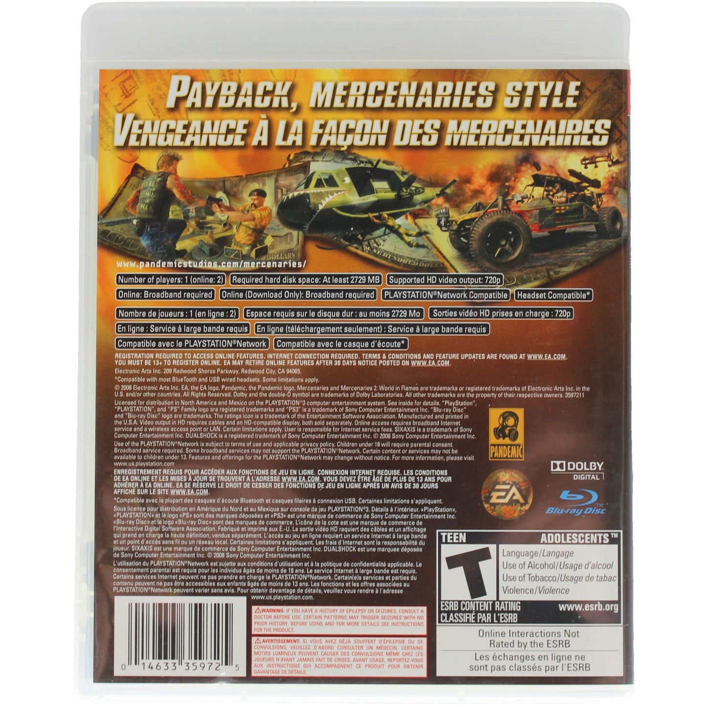 Mercenaries 2: World In Flames (PS3)