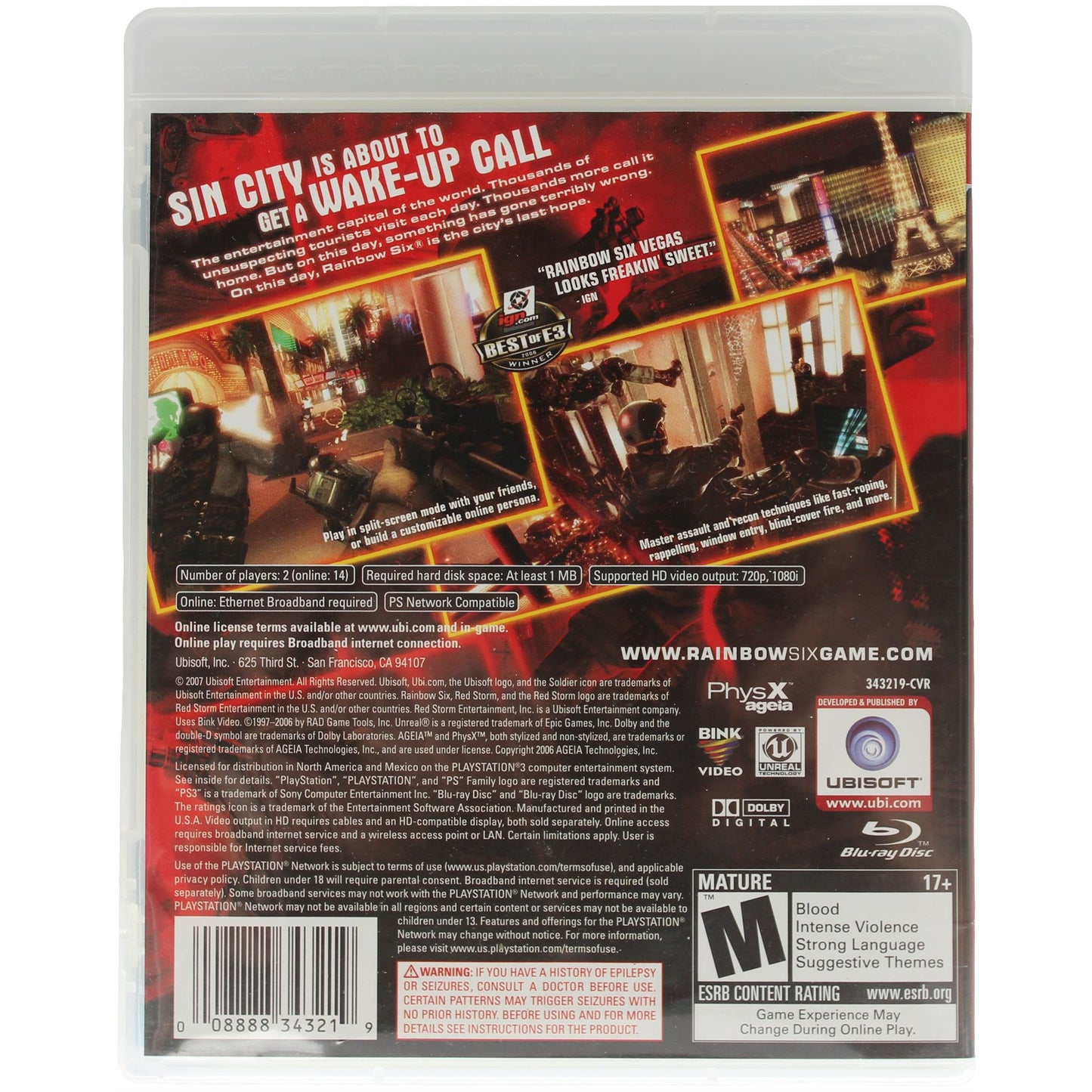 Rainbow Six: Vegas (PS3)