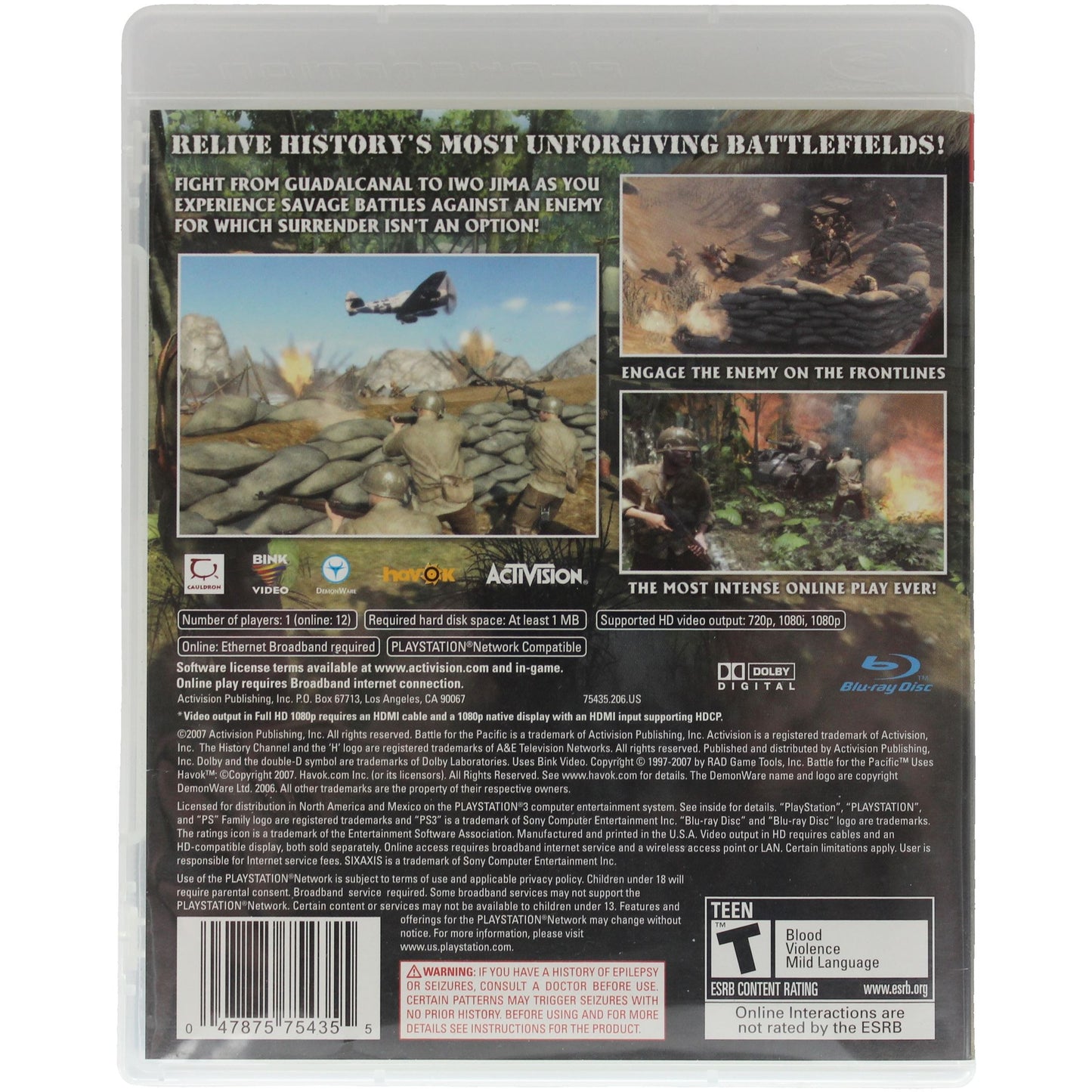 The History Channel: Battle For The Pacific (PS3)