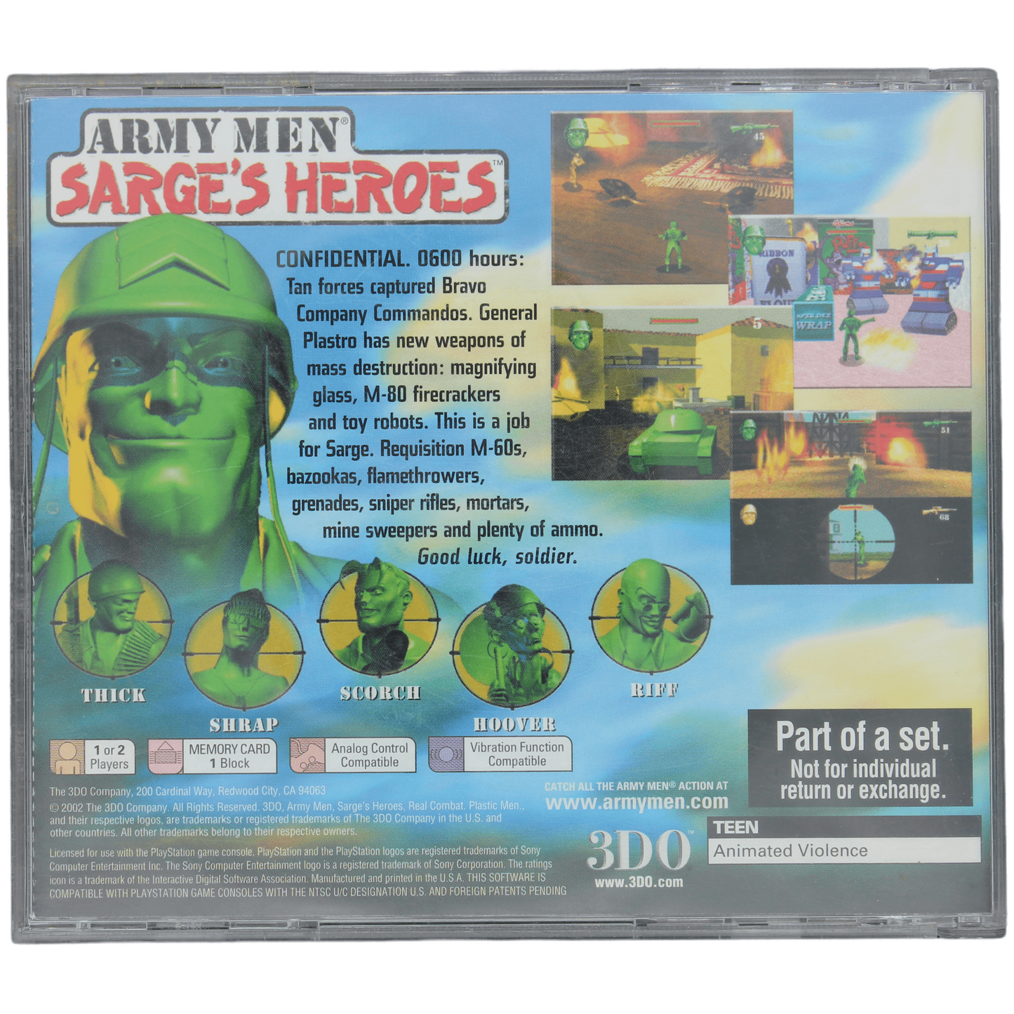 Army Men: Sarge's Heroes (PS1)