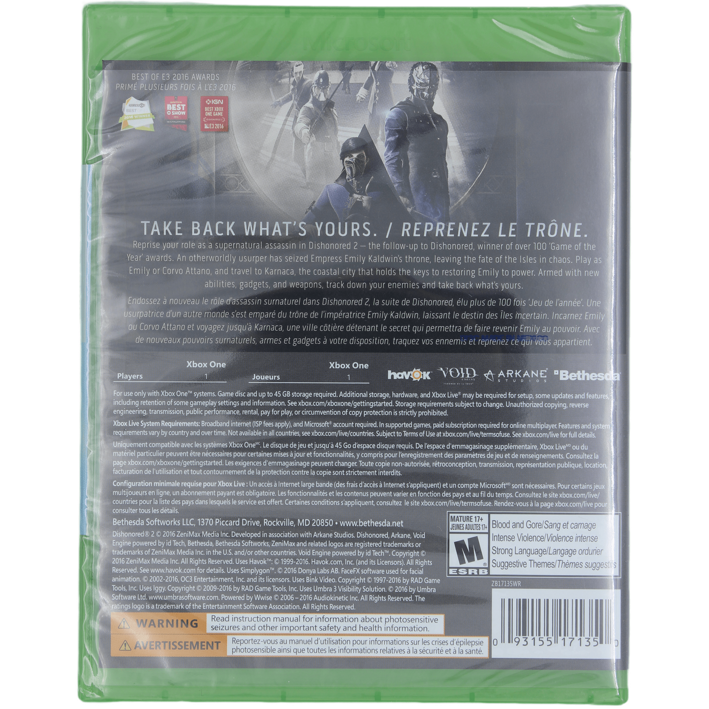 Dishonored 2 (Xbox One)