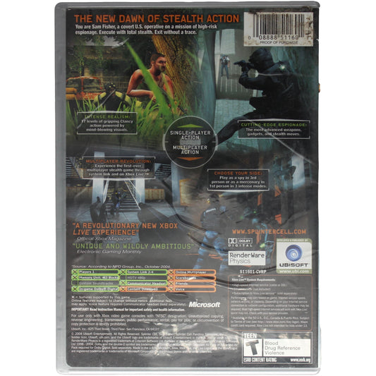 Splinter Cell: Pandora Tomorrow (Xbox)