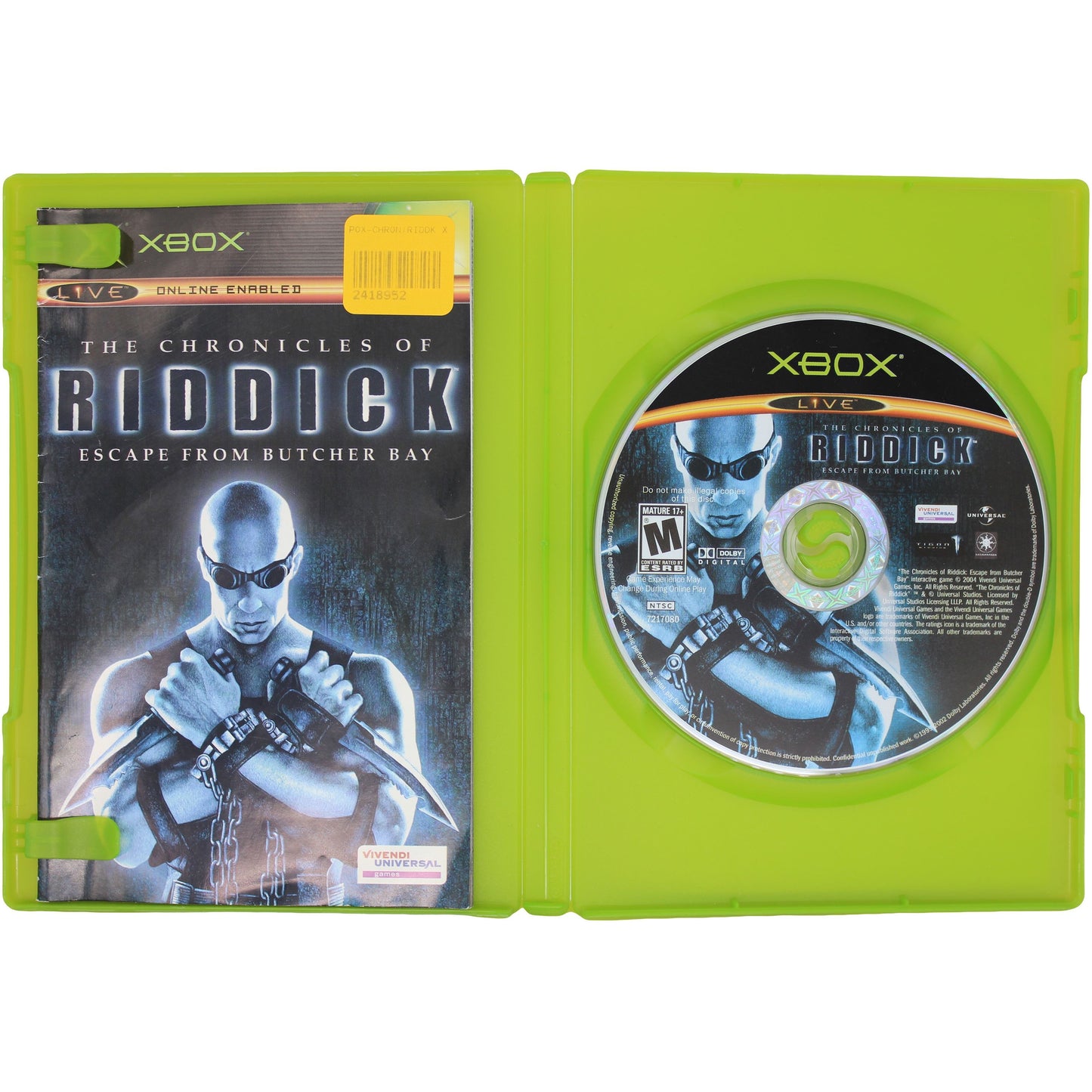 The Chronicles Of Riddick: Escape From Butcher Bay (Xbox)