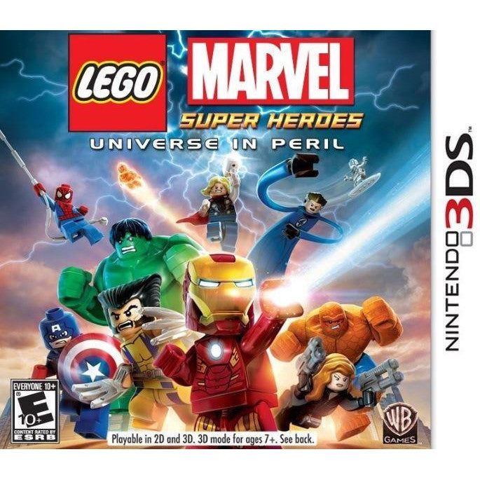 LEGO Marvel Super Heroes game cover for Nintendo 3DS