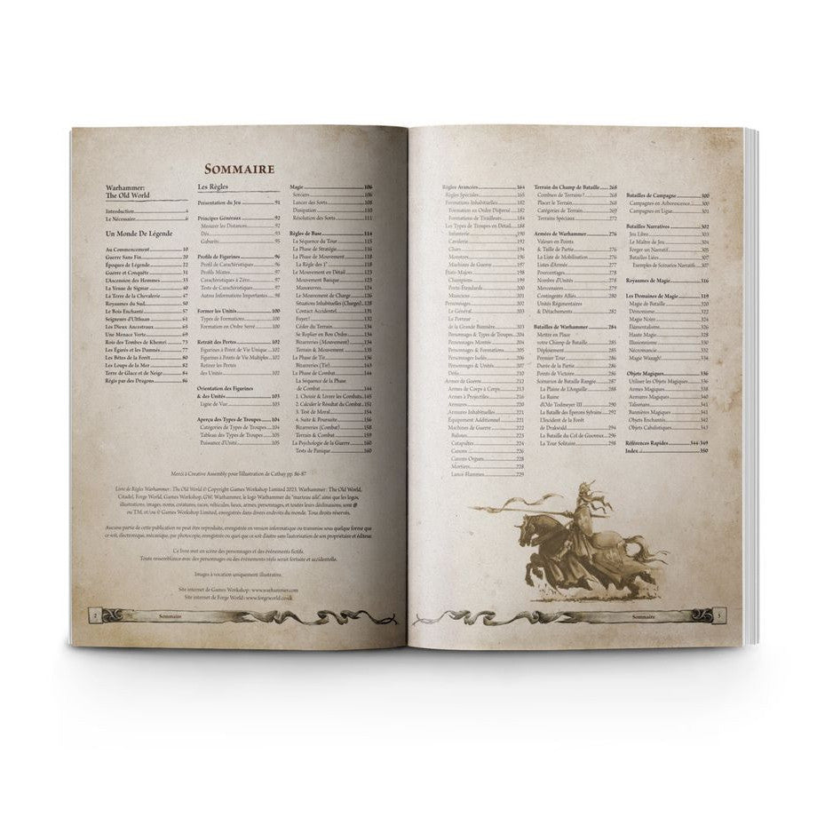 Livre de Règles Warhammer: The Old World Rulebook (FRENCH)
