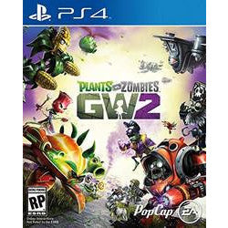 Cover of 'Plants vs. Zombies GW2' for PlayStation 4 with characters and logo.