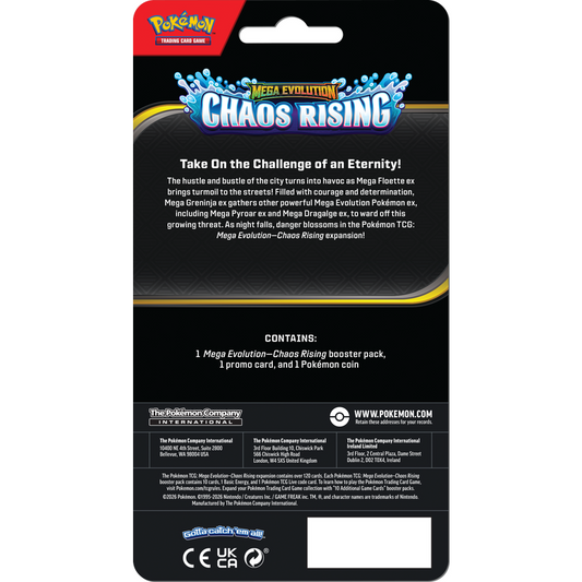 Pokemon TCG: Mega Evolution Chaos Rising Checklane Blister