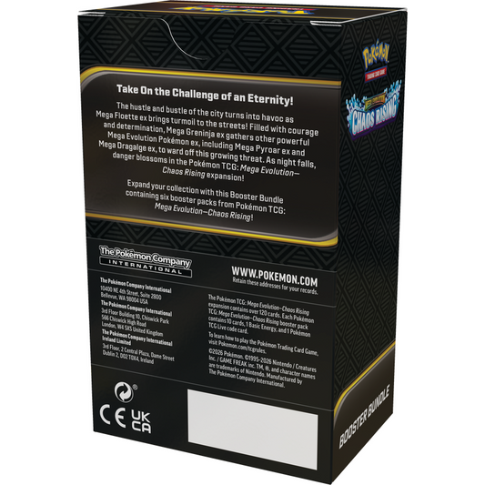 Pokemon TCG: Mega Evolution Chaos Rising Booster Bundle