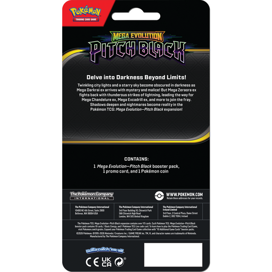 Pokemon TCG: Mega Evolution Pitch Black Checklane Blister