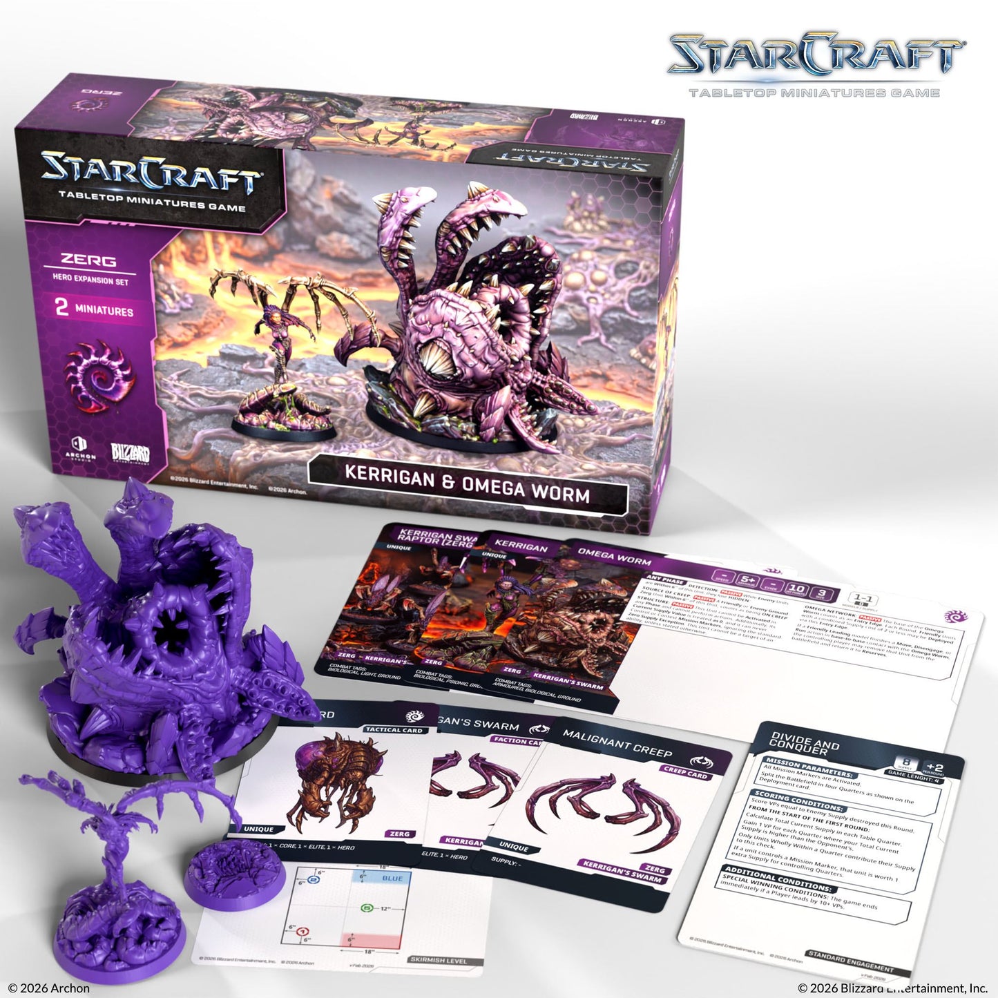 StarCraft: Tabletop Miniatures Game - Zerg Kerrigan and Omega Worm Expansion Set