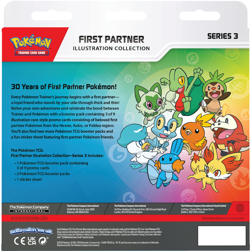 Pokemon TCG: First Partner Illustration Collection Series 3 (1 per order)