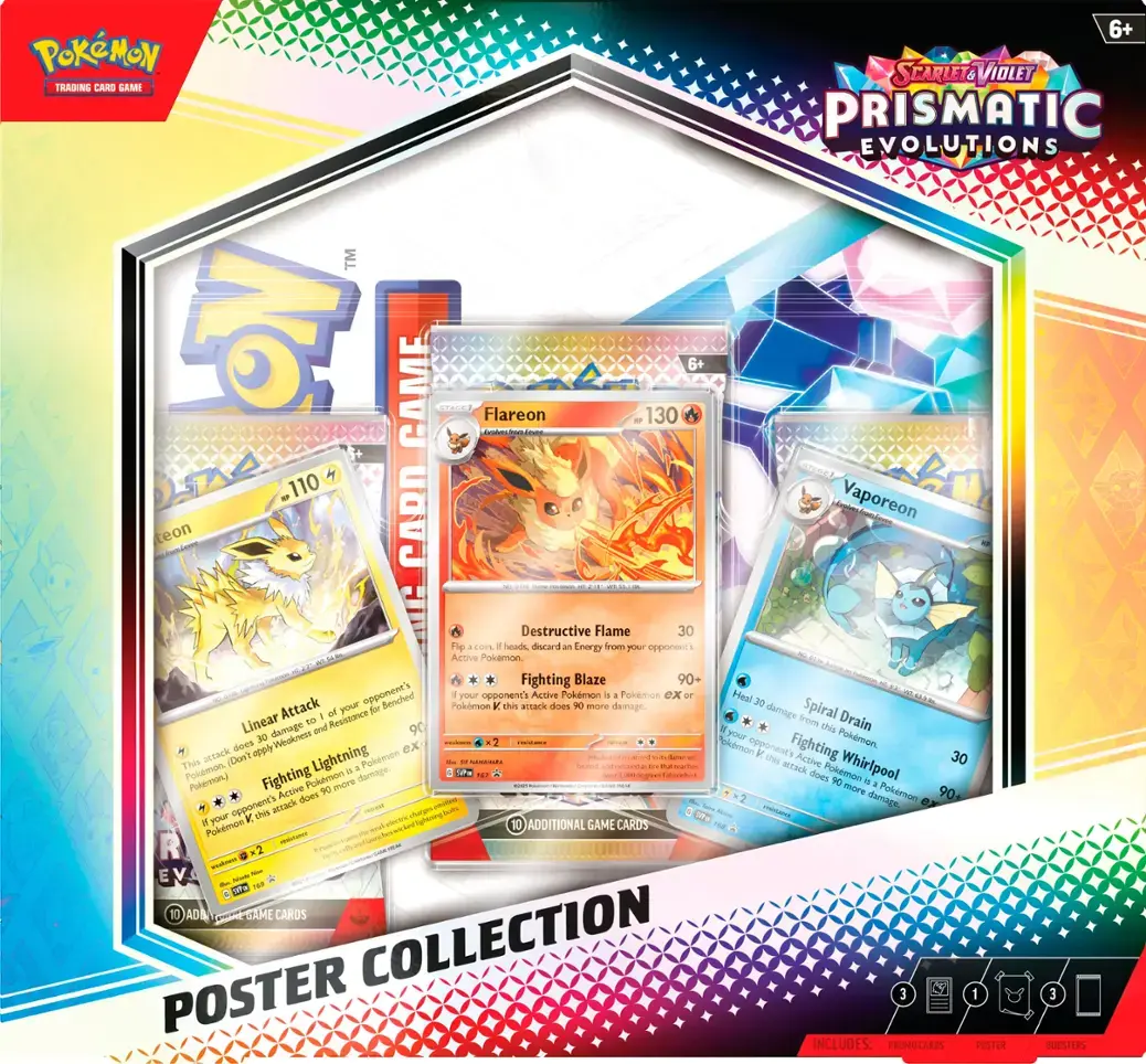 Pokemon TCG: Scarlet & Violet Prismatic Evolutions Poster Collection
