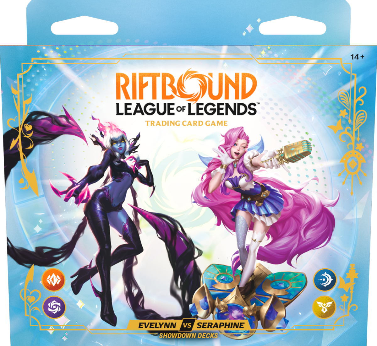 Riftbound League of Legends TCG Radiance Showdown Deck Evelynn vs. Seraphine