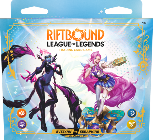 Riftbound League of Legends TCG Radiance Showdown Deck Evelynn vs. Seraphine