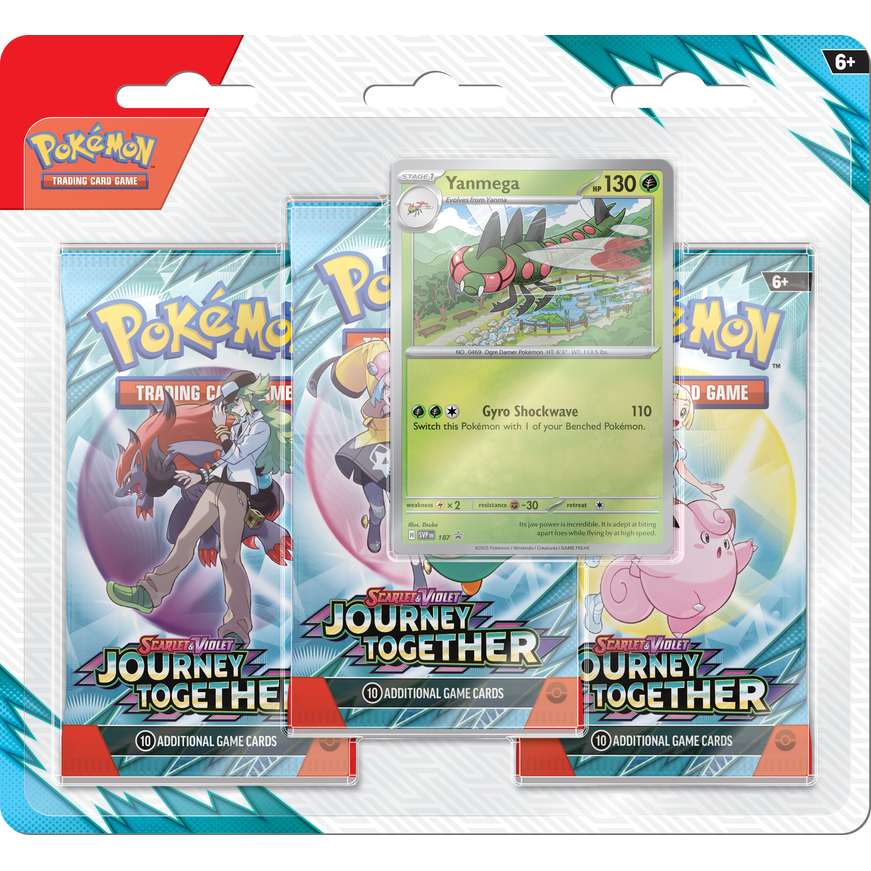 Pokemon TCG: Pokemon Journey Together 3 Pack Blister