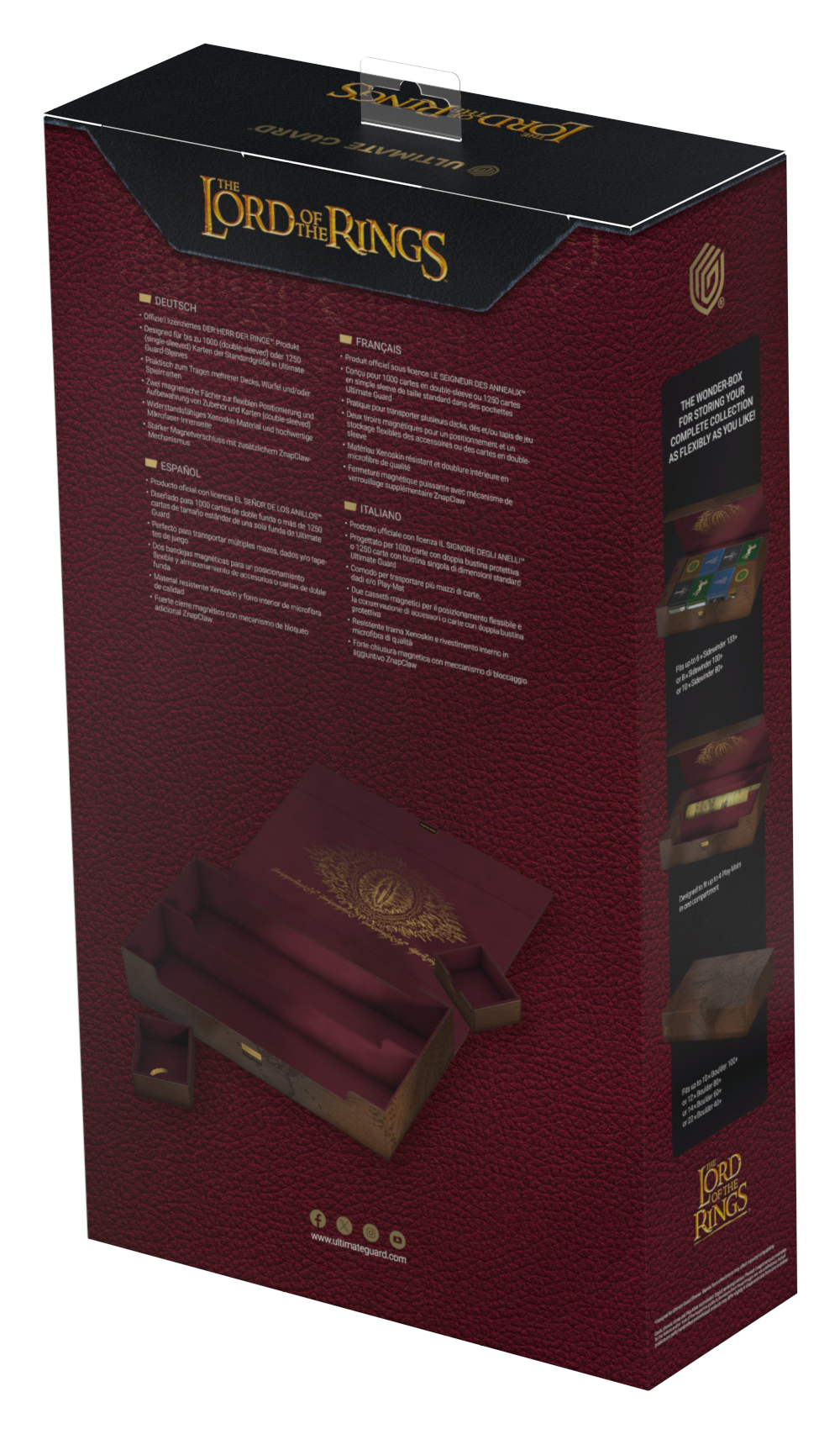 Ultimate Guard Deck Case Omnihive 1000+ LOTR Places of Middle Earth