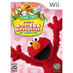 Sesame Street Elmo's A-to-Zoo Adventure game cover for Wii