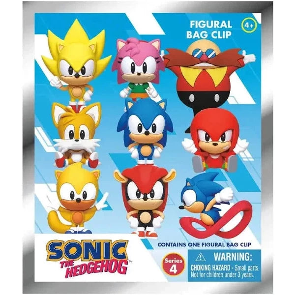 Sonic the Hedgehog 3D Mascot Bag Clip Keychain Blind Bag (Series 4)