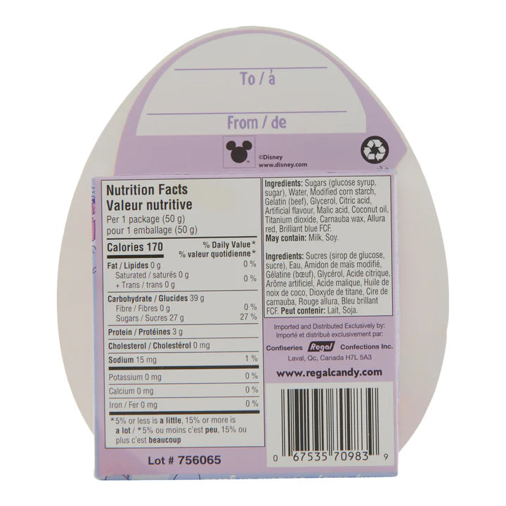 Disney Stitch Gummies in Egg Shaped Box