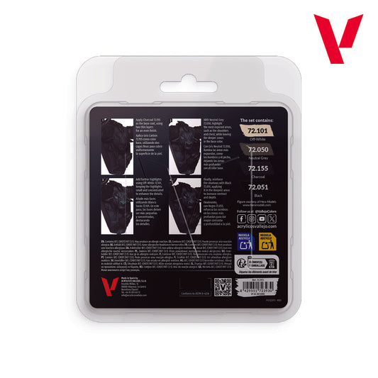 Vallejo: Game Color Black Paint Set