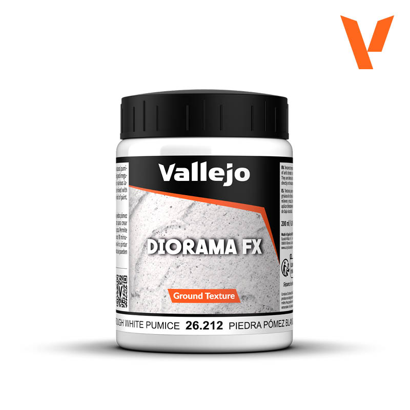 Vallejo - Diorama FX: Rough White Pumice Ground Texture Paint 200ml