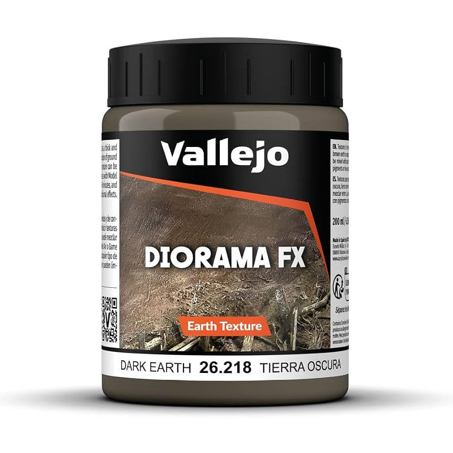 Vallejo - Diorama FX: Dark Earth Texture Paint 200ml