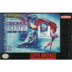 Super Nintendo Entertainment System game cartridge for 'Winter Olympic Game'.