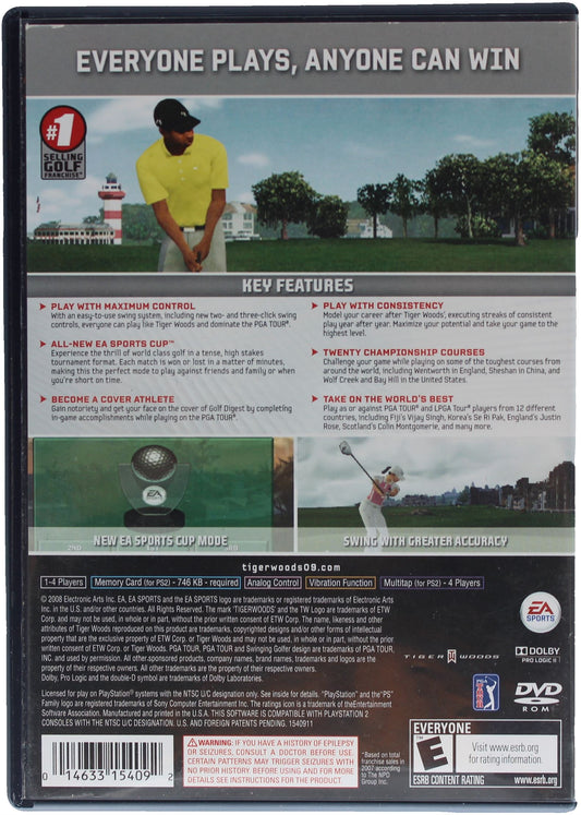 Tiger Woods PGA Tour 09 (PS2)