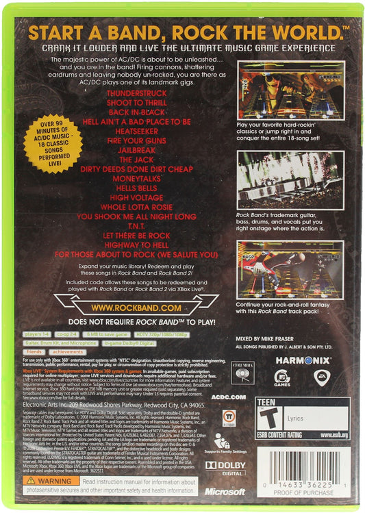 AC/DC Live: Rock Band Track Pack (Xbox 360)