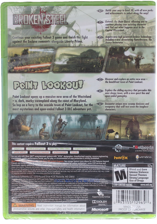 Fallout 3: Game Add-On Pack Broken Steel And Point Lookout