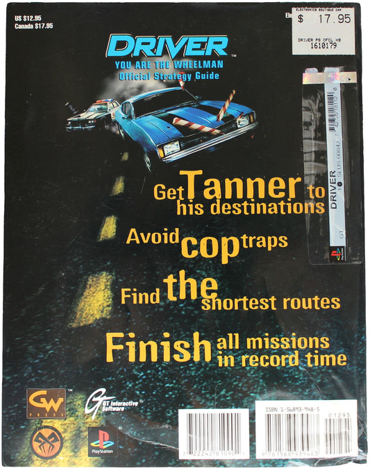 Driver: You Are The Wheelman: Official Strategy Guide (PS1)